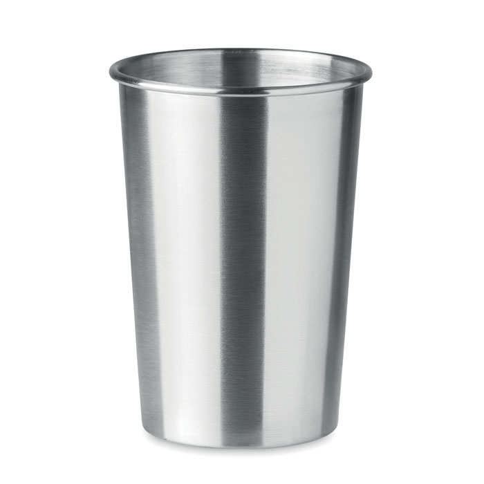 Gobelet publicitaire en acier inox 350ml BONGO silver mate